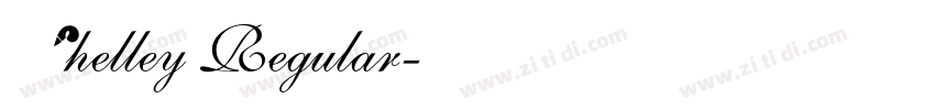 Shelley Regular字体转换
